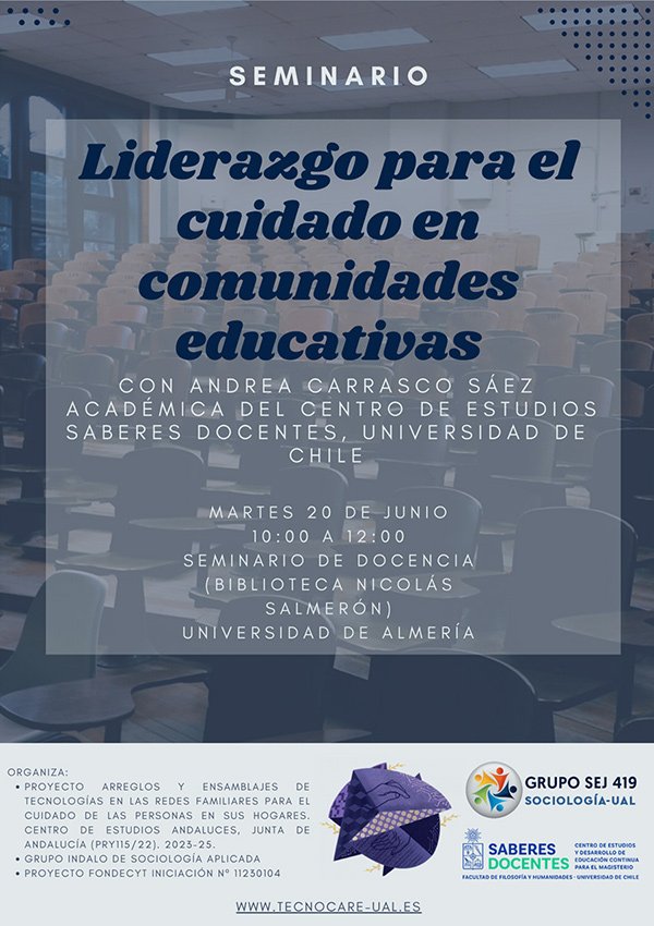  Tecnocare. Seminario: Liderazgo para el cuidado en comunidades educativas