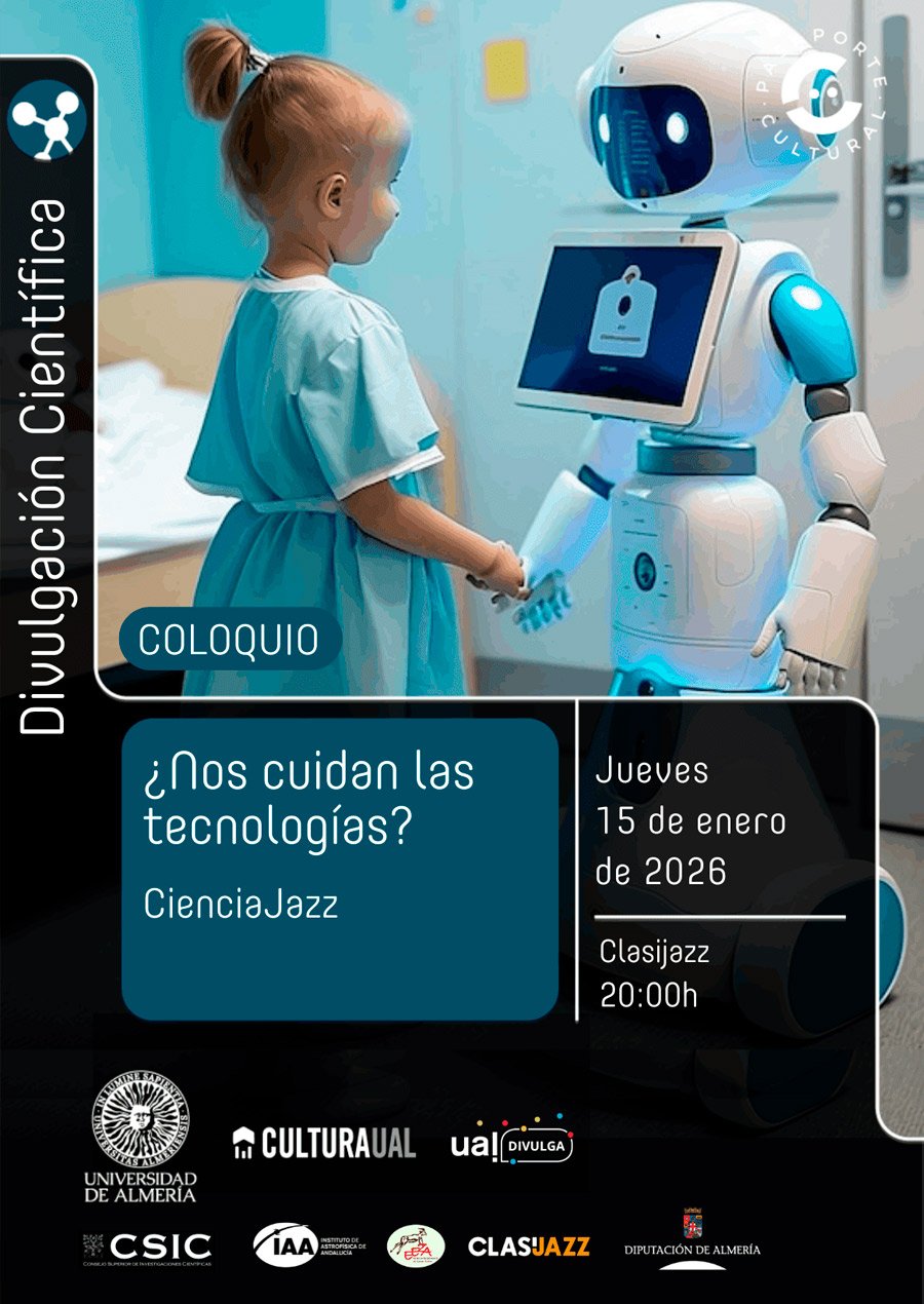 ecnocare. Coloquio: ¿Nos cuidan las tecnologías? 15 de enero de 2026. ClasiJazz, Almería
